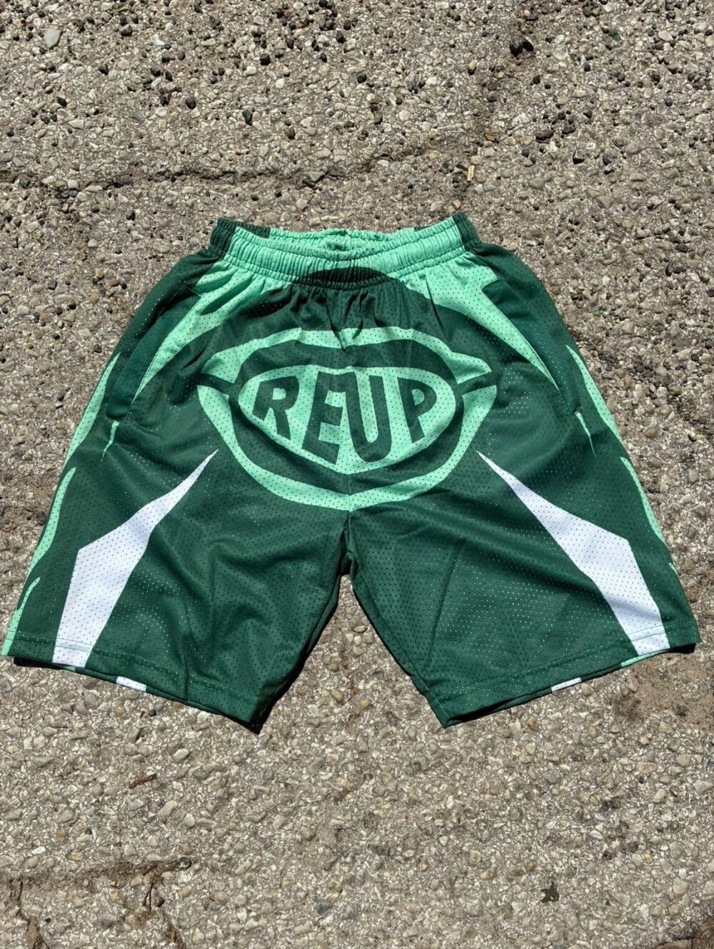 Black Men’s Athletic Shorts with Vibrant Multicolor Graphic